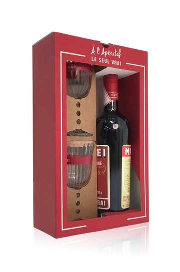 COFFRET 1 BLLE + 2 VERRES